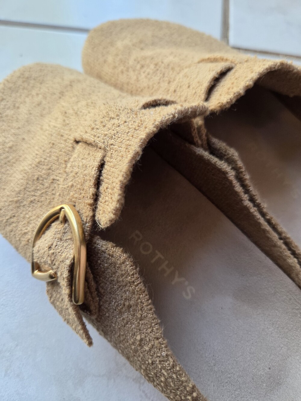 Rothy's The Buckle Clog Wren Boucle Size 9 - Picture 14 of 14